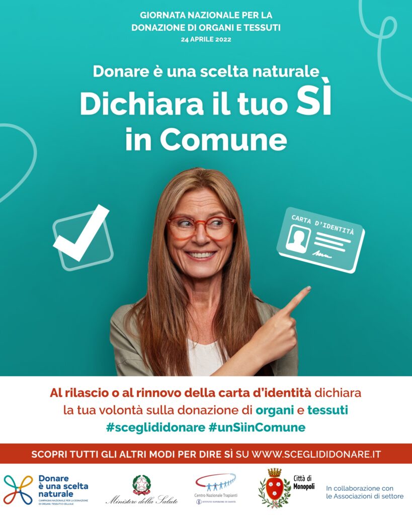 Giornata Nazionale Della Donazione Di Organi E Tessuti Monopoli